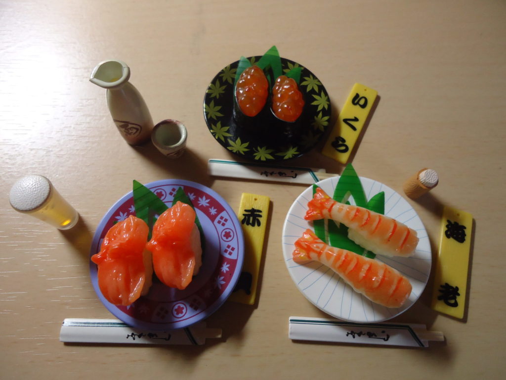リーメント ぷちサンプルシリーズ5 回転寿司 赤貝など3つ