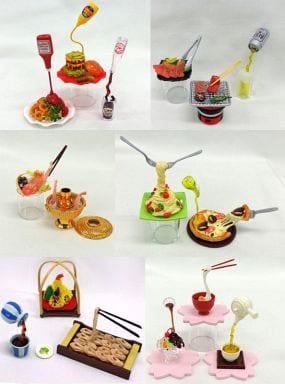 全6種セット 「ぷちサンプルシリーズ おどる食品サンプル」 ＜食玩＞リーメント