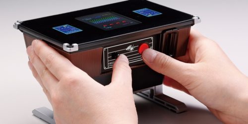 遊べる貯金箱 スペースインベーダー テーブル筐体型